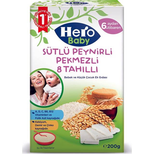 HERO BABY MAMA KASIK 200 GR 8 TAHILLI PEYNIR PEKMEZ