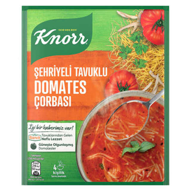 KNORR CORBA 67 GR SEHRIYELI TAVUKLU DOMATES