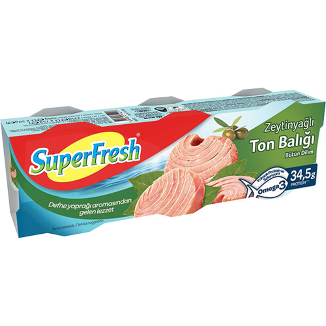 SUPERFRESH TON BALIGI 3*75 GR ZEYTINYAGLI