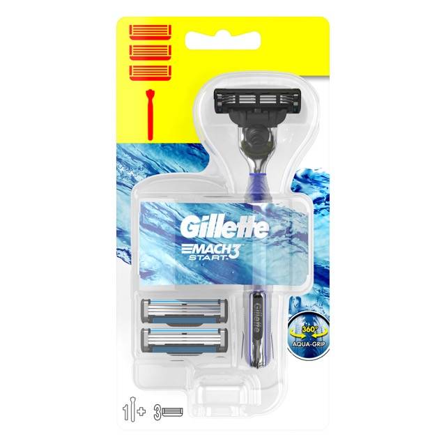 GILLETTE MACH 3 START MAKINE + 3 YEDEK