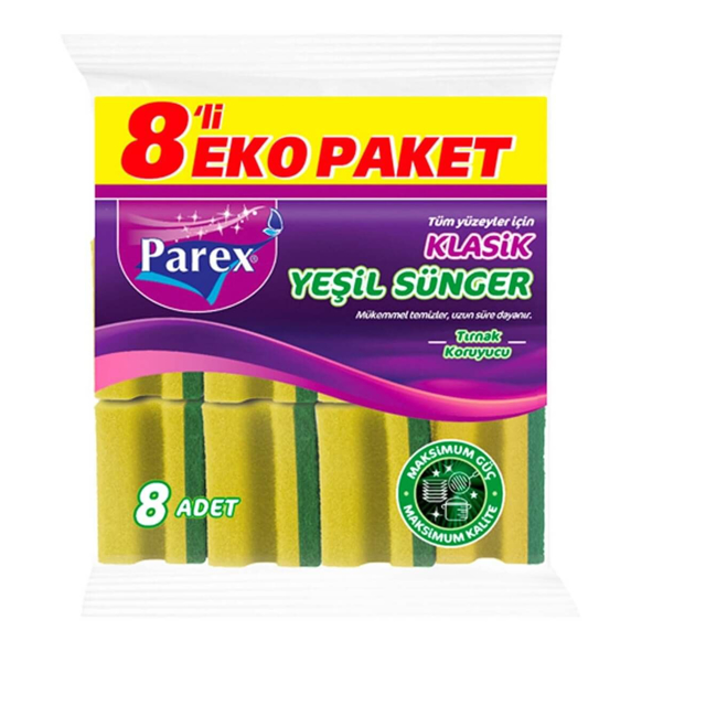 PAREX SUNGER 8'LI KLASIK YESIL OLUKLU