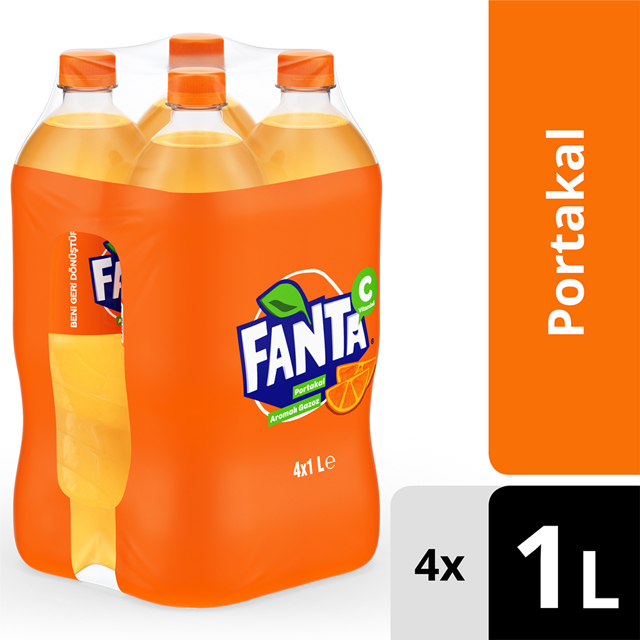 FANTA GAZOZ 4*1 LT PET