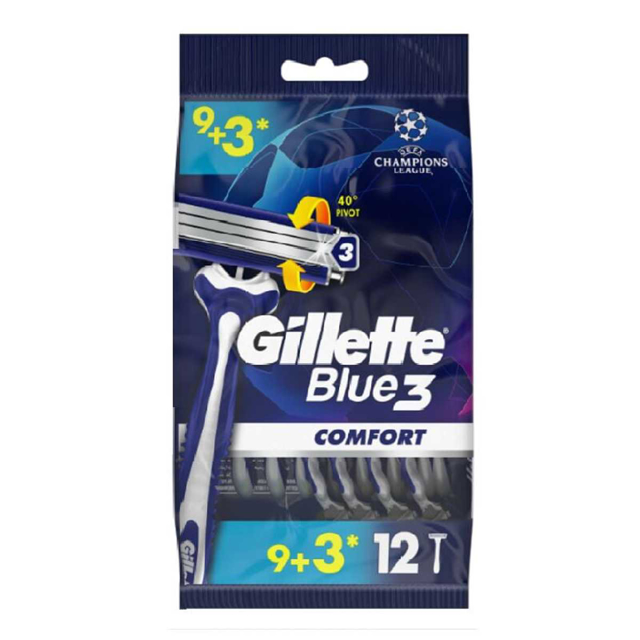 GILLETTE BLUE 3 COMFORT 12'LI SLALOM