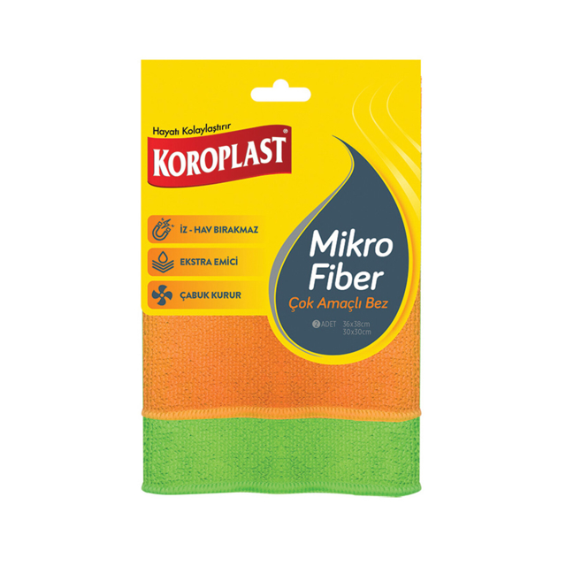 KOROPLAST MIKROFIBER COK AMACLI BEZ 2'LI