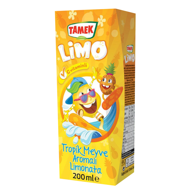 TAMEK MEYVELI ICECEK LIMONATA 200 ML TROPIK.