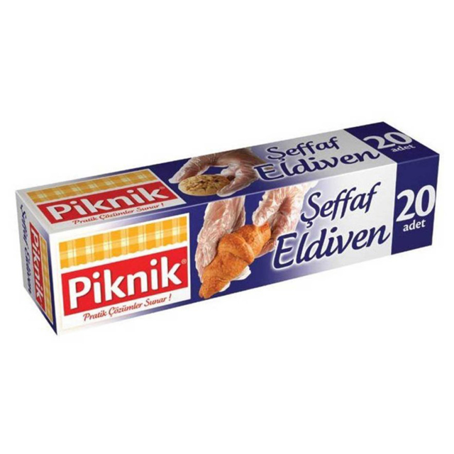 PIKNIK ELDIVEN PLASTIK SEFFAF 20'LI 