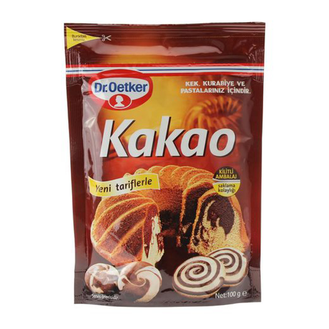 DR.OETKER KAKAO 100 GR (KILITLI AMBALAJ) 