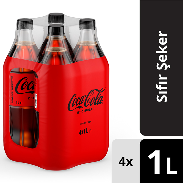 COCA COLA SEKERSIZ 4*1 LT