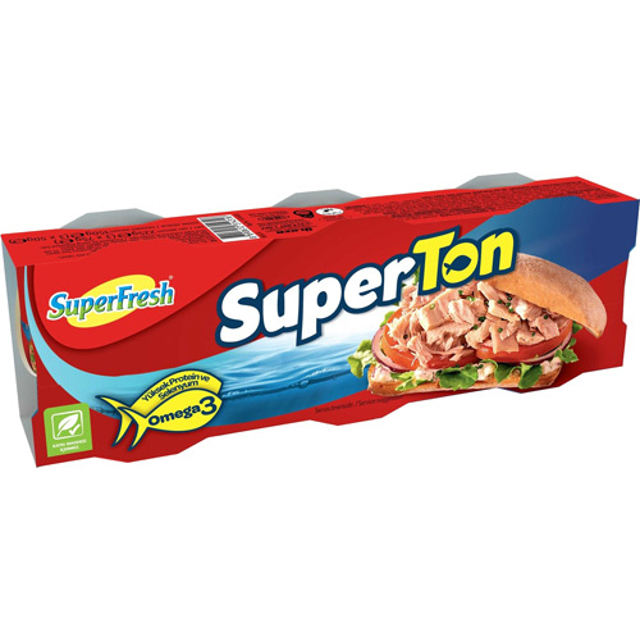 SUPERFRESH TON BALIGI 3*75 GR AYCICEK YAGLI