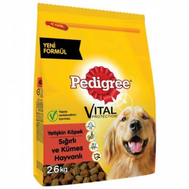 PEDIGREE KURU MAMA 2,6 KG BIFTEK&KUMES HAYVANLI