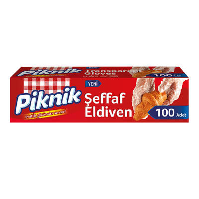 PIKNIK ELDIVEN SEFFAF 100'LU