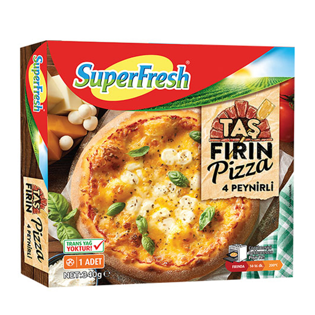 SUPERFRESH PIZZA TASFIRIN 340 GR DORT PEYNIRLI