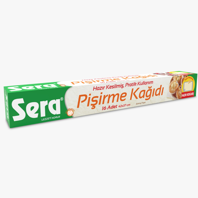 SERA YAGLI PISIRME KAGIDI 16'LI 37 CM HAZIR KESILMIS