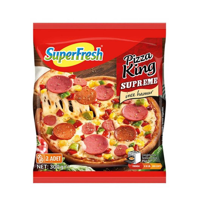 SUPERFRESH PIZZA KING SLIMMO SUPREME 300 GR 