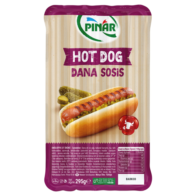 PINAR SOSIS DANA HOT DOG 295 GR