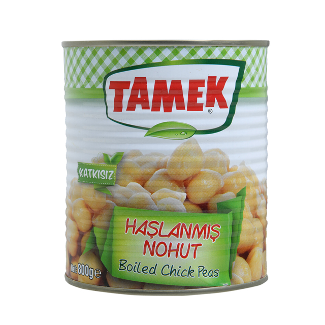 TAMEK KONSERVE HASLANMIS NOHUT 800 GR