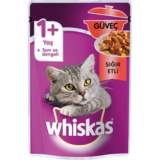 WHISKAS POUCH 85 GR GUVEC-SIGIR ETLI 