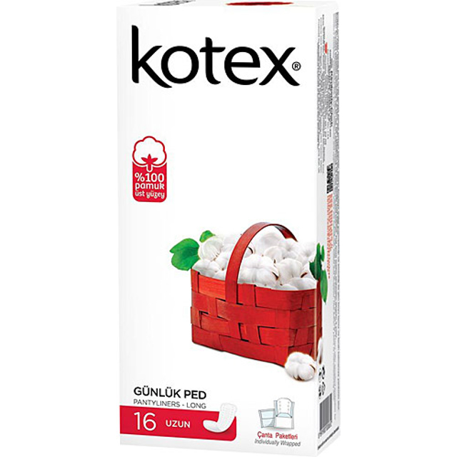 KOTEX PED GUNLUK ANYDAYS UZUN 16'LI