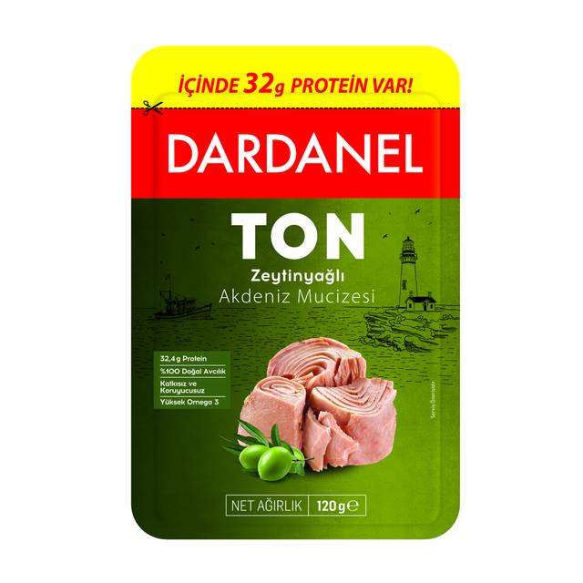 DARDANEL TON BALIGI 120 GR ZEYTINYAGLI SUZDURULMUS