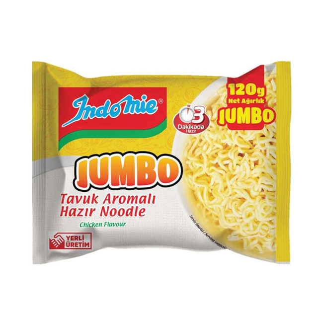 INDOMIE 120 GR JUMBO POSET TAVUK AROMALI NOODLE 