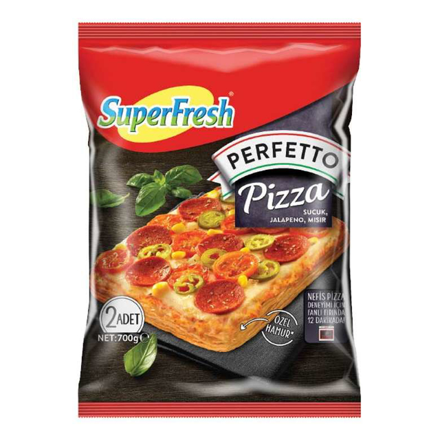 SUPERFRESH PIZZA PERFETTO JALAPENO 700 GR