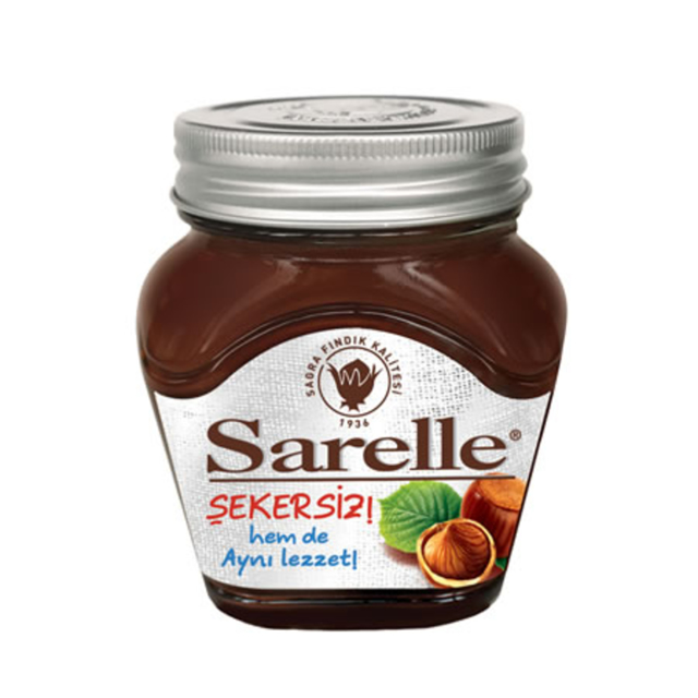 SARELLE FINDIK EZMESI 350 GR KAKAOLU SEKERSIZ