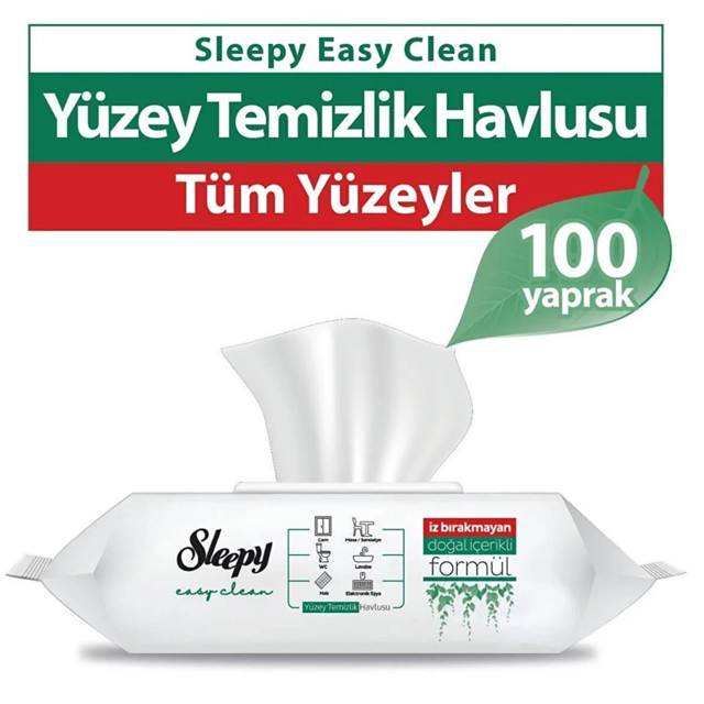 SLEEPY YUZEY TEMIZLIK HAVLUSU 100'LU