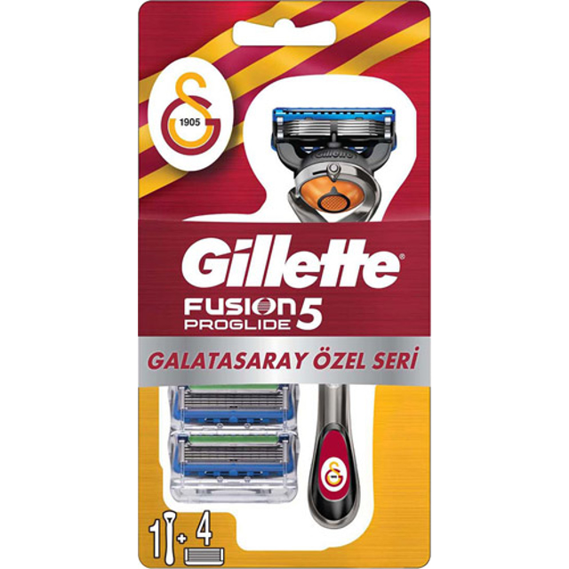 GILLETTE FUSION MAKINE + 4 YEDEK GALATASARAY