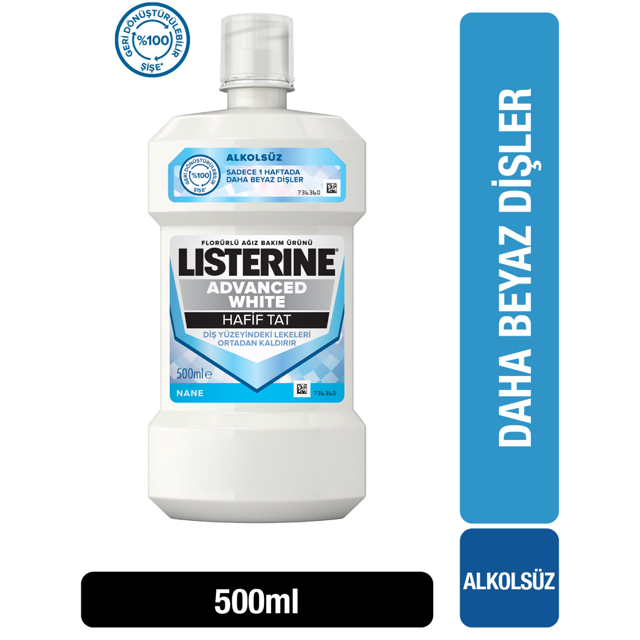 LISTERINE AGIZ BAKIM URUNU 500 ML S.WHITE.