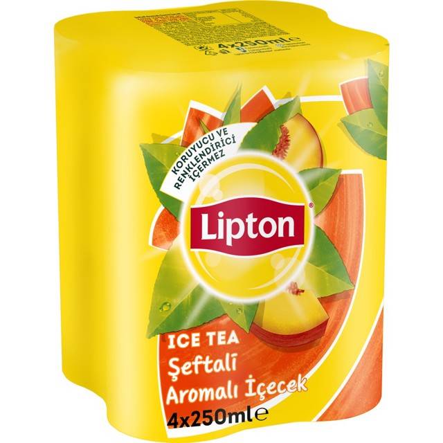 LIPTON ICE TEA 4*250 ML SEFTALI