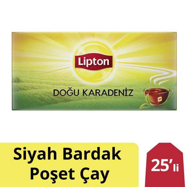 LIPTON CAY DOGU KARADENIZ BARDAK POSET 25LI 50 GR