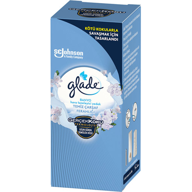 GLADE BANYO HAVA TAZELEYICI 10 ML TEMIZ CARSAF