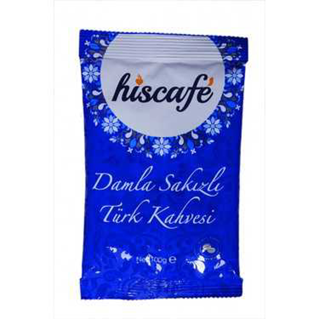 HISCAFE TURK KAHVESI 100 GR DAMLA SAKIZLI