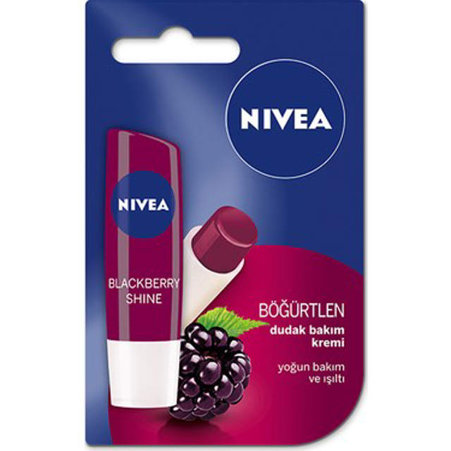 NIVEA LIP 4,8 GR FRUITY SHINE BLACKBERRY