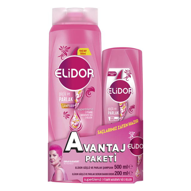 ELIDOR SAMPUAN 500 ML+200 ML SAC KREMI GUCLU