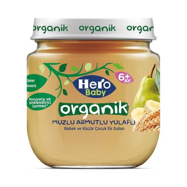 HERO BABY MAMA KAVANOZ 120 GR MUZ ARMUT YULAF