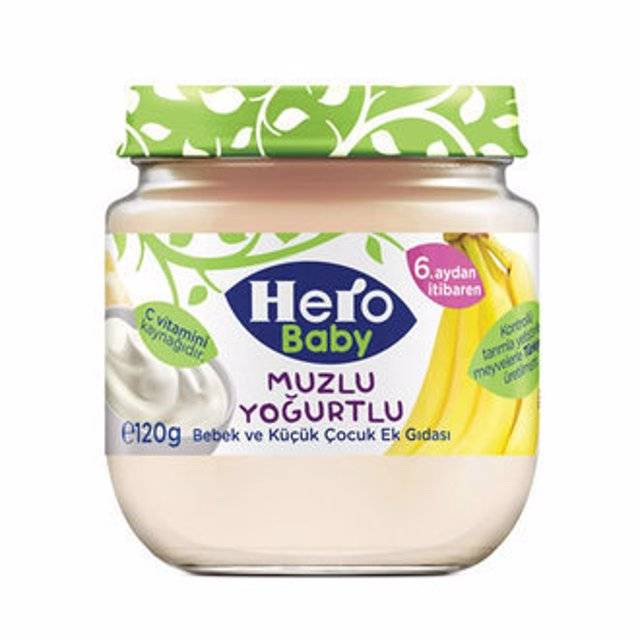 HERO BABY MAMA KAVANOZ 120 GR PREB.MUZLU YOGURTLU