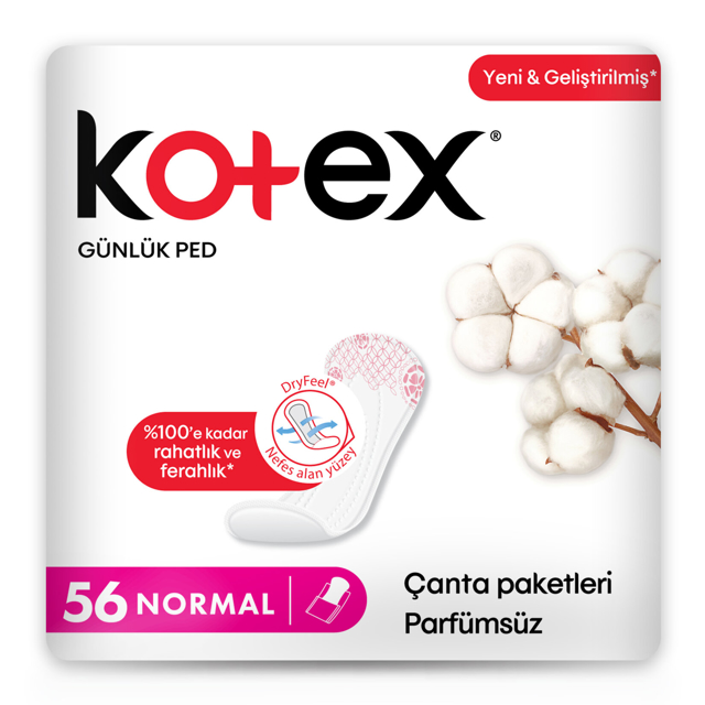 KOTEX PED GUNLUK NORMAL 56'LI