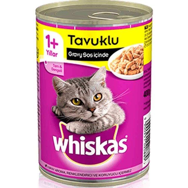 WHISKAS KONSERVE 400 GR TAVUKLU 