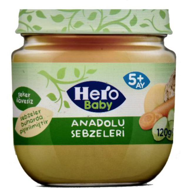 HERO BABY MAMA KAVANOZ 120 GR ANADOLU SEBZELERI