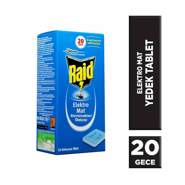 RAID ELECTRO MAT TABLET 20'LI